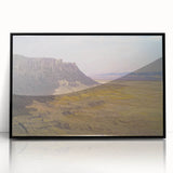 Framed acrylic wall art featuring a stunning landscape of canyons in vibrant colors, showcasing intricate details and textures, perfect for home decor.