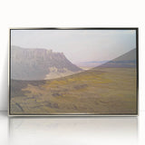 Framed acrylic artwork showcasing a stunning landscape of canyons, with vivid colors and intricate details, perfect for enhancing home decor and creating a serene atmosphere.