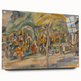 Southern Landscape Modern Wall Art - Vibrant Contemporary Decor Piece