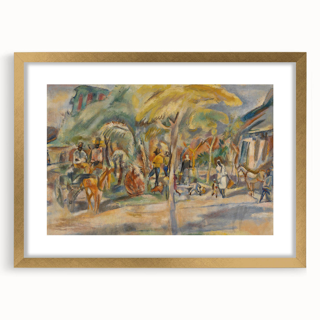 Southern Landscape Modern Wall Art - Vibrant Contemporary Decor Piece