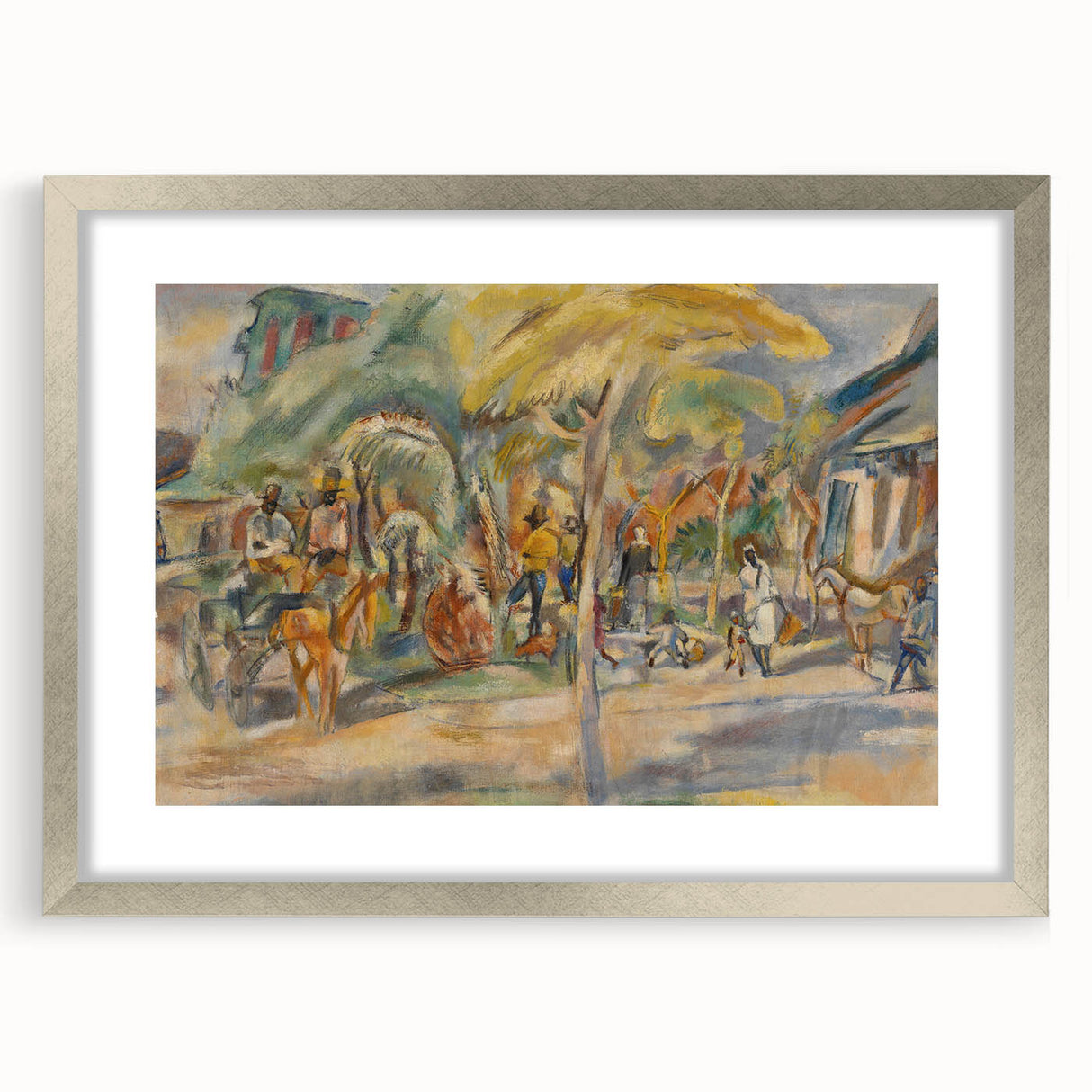 Southern Landscape Modern Wall Art - Vibrant Contemporary Decor Piece
