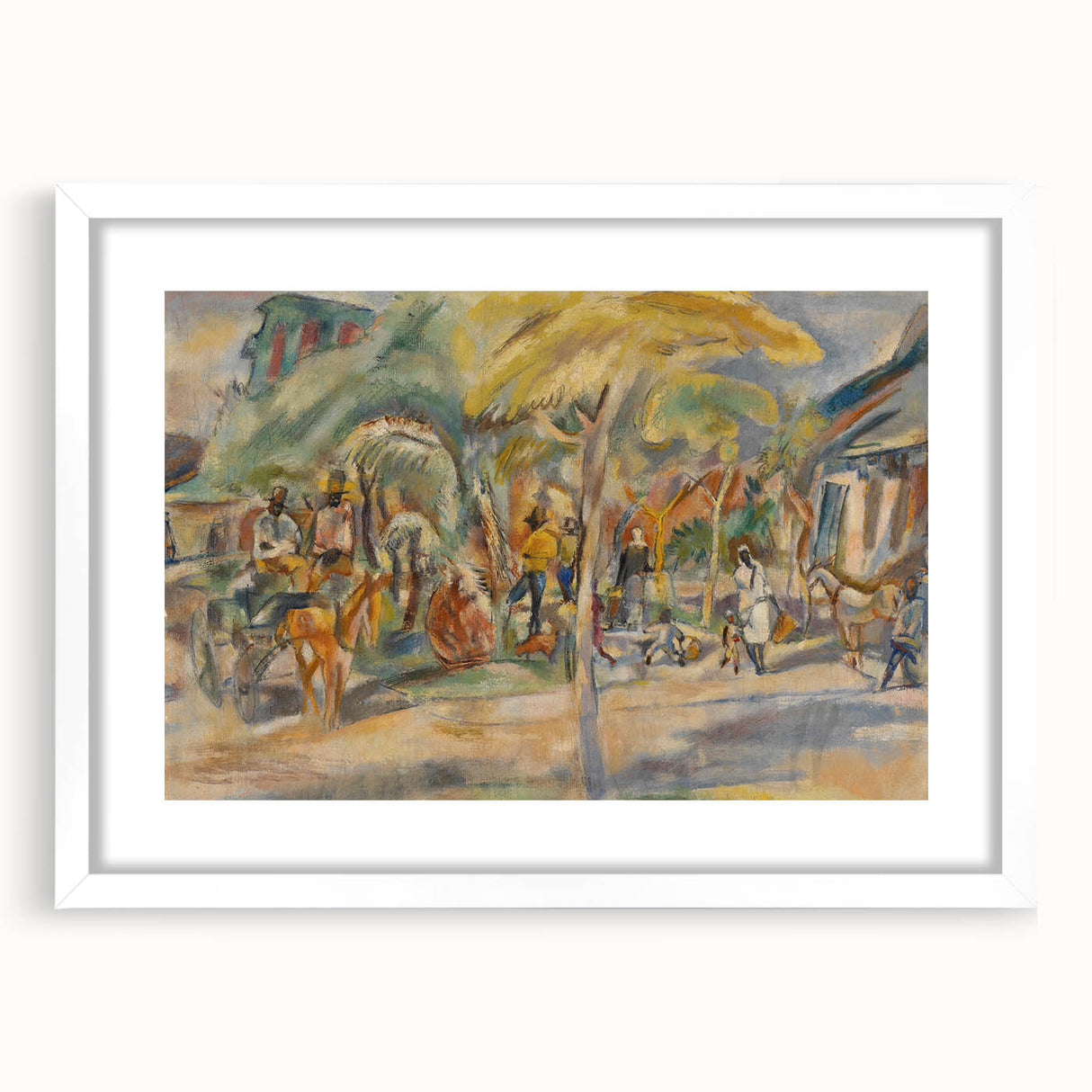 Southern Landscape Modern Wall Art - Vibrant Contemporary Decor Piece