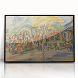 Southern Landscape Modern Wall Art - Vibrant Contemporary Decor Piece