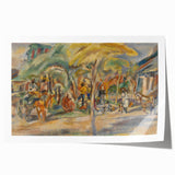 Southern Landscape Modern Wall Art - Vibrant Contemporary Decor Piece