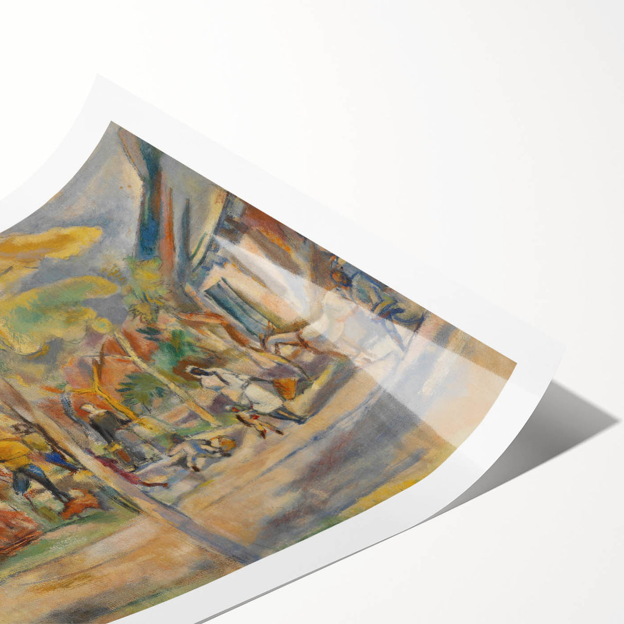 Southern Landscape Modern Wall Art - Vibrant Contemporary Decor Piece