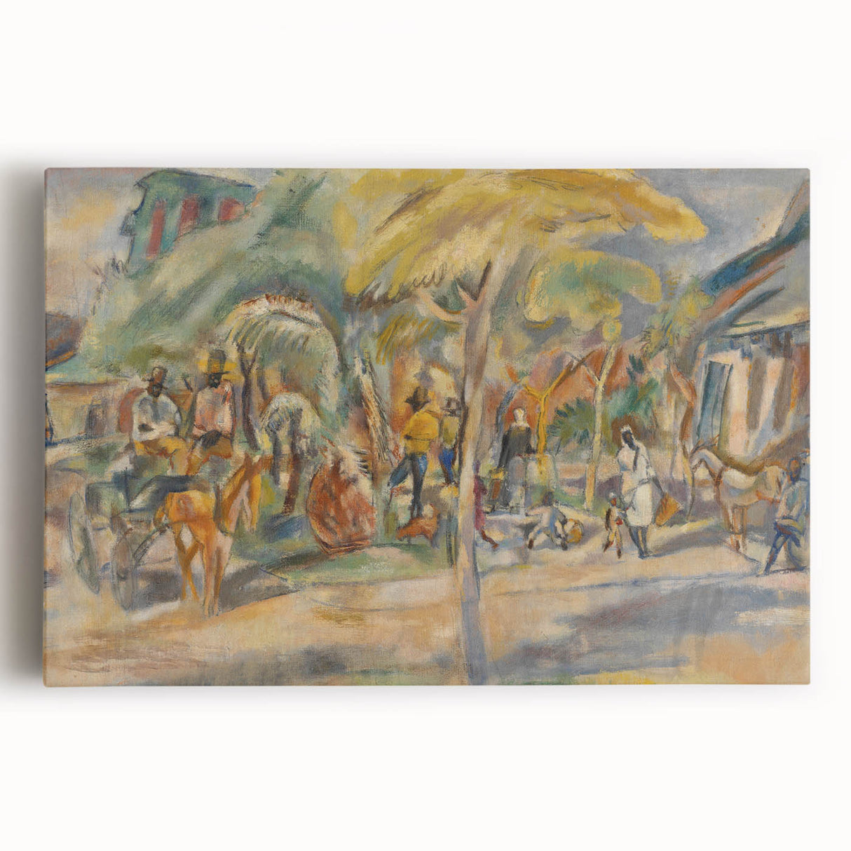 Southern Landscape Modern Wall Art - Vibrant Contemporary Decor Piece