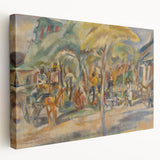 Southern Landscape Modern Wall Art - Vibrant Contemporary Decor Piece