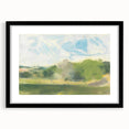 View at Oaklands Realism Art Print - Tranquil Landscape Canvas Decor