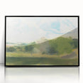 View at Oaklands Realism Art Print - Tranquil Landscape Canvas Decor