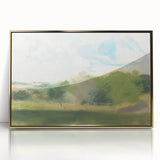 View at Oaklands Realism Art Print - Tranquil Landscape Canvas Decor