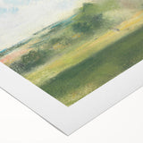 View at Oaklands Realism Art Print - Tranquil Landscape Canvas Decor