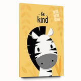 Boys Wall Art Prints - Be Kind Zebra Kids Room Art Decor