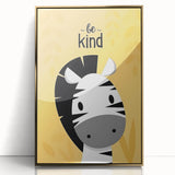 Boys Wall Art Prints - Be Kind Zebra Kids Room Art Decor