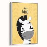 Boys Wall Art Prints - Be Kind Zebra Kids Room Art Decor