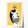 Boys Wall Art Prints - Be Kind Zebra Kids Room Art Decor