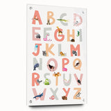 ABC Alphabet Kids Educational Wall Art - Learning Poster for Classrooms