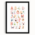 ABC Alphabet Kids Educational Wall Art - Learning Poster for Classrooms