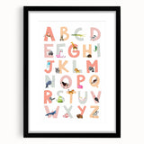 ABC Alphabet Kids Educational Wall Art - Learning Poster for Classrooms
