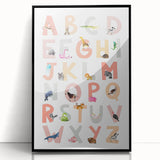 ABC Alphabet Kids Educational Wall Art - Learning Poster for Classrooms