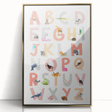 ABC Alphabet Kids Educational Wall Art - Learning Poster for Classrooms