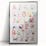 ABC Alphabet Kids Educational Wall Art - Learning Poster for Classrooms