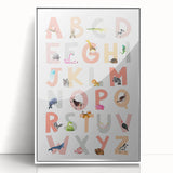 ABC Alphabet Kids Educational Wall Art - Learning Poster for Classrooms