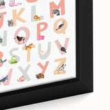 ABC Alphabet Kids Educational Wall Art - Learning Poster for Classrooms