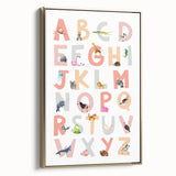 ABC Alphabet Kids Educational Wall Art - Learning Poster for Classrooms