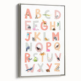 ABC Alphabet Kids Educational Wall Art - Learning Poster for Classrooms
