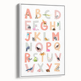 ABC Alphabet Kids Educational Wall Art - Learning Poster for Classrooms