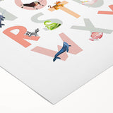 ABC Alphabet Kids Educational Wall Art - Learning Poster for Classrooms