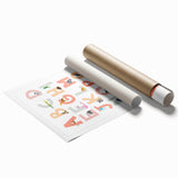 ABC Alphabet Kids Educational Wall Art - Learning Poster for Classrooms