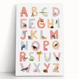 ABC Alphabet Kids Educational Wall Art - Learning Poster for Classrooms