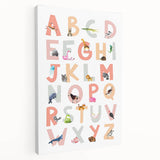 ABC Alphabet Kids Educational Wall Art - Learning Poster for Classrooms