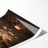 Extra large wall art featuring line art flowers in autumn tones on rolled canvas, ideal for large living room decor.