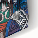 Modern Wall Art - Large Still Life Interior (Blue) by Max Beckmann