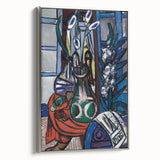 Modern Wall Art - Large Still Life Interior (Blue) by Max Beckmann
