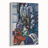 Modern Wall Art - Large Still Life Interior (Blue) by Max Beckmann