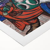 Modern Wall Art - Large Still Life Interior (Blue) by Max Beckmann