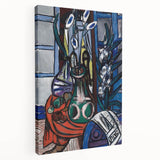 Modern Wall Art - Large Still Life Interior (Blue) by Max Beckmann