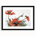 Modern Wall Art of Red Poppies - Contemporary Floral Watercolor
