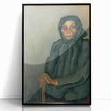 Modern Wall Art - Old Age by Konštantín Bauer in Subdued Greens