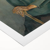 Modern Wall Art - Old Age by Konštantín Bauer in Subdued Greens