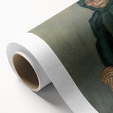 Modern Wall Art - Old Age by Konštantín Bauer in Subdued Greens