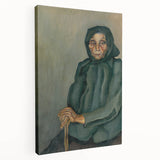 Modern Wall Art - Old Age by Konštantín Bauer in Subdued Greens