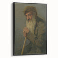 Modern Wall Art - Study of a Seated Old Man by Lajos Csordák