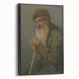 Modern Wall Art - Study of a Seated Old Man by Lajos Csordák
