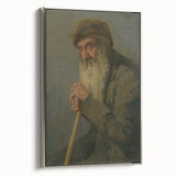 Modern Wall Art - Study of a Seated Old Man by Lajos Csordák