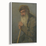 Modern Wall Art - Study of a Seated Old Man by Lajos Csordák