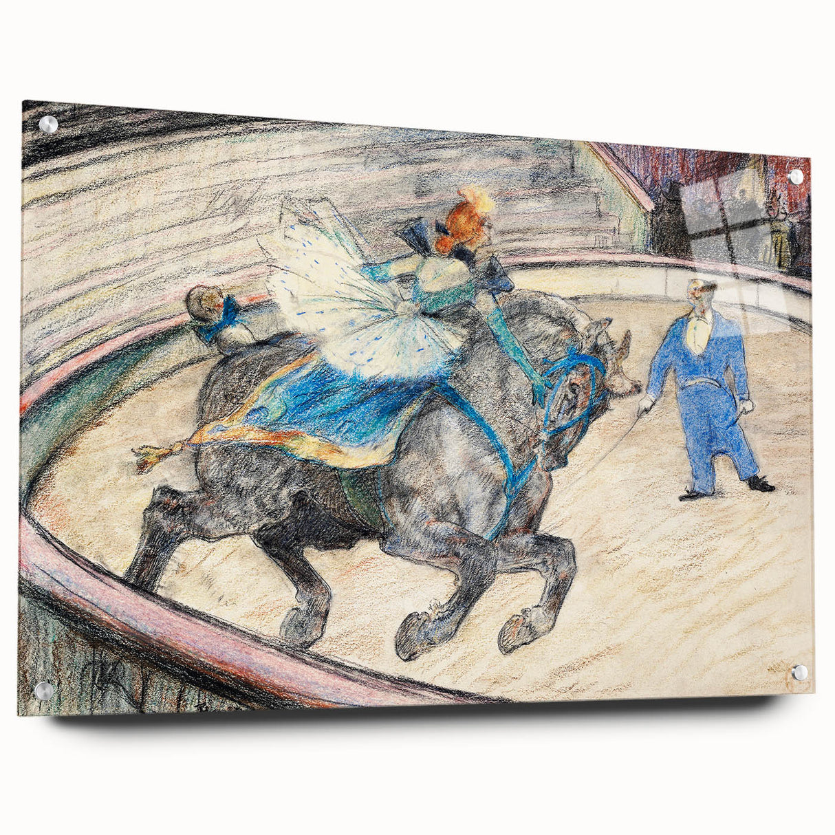 Dynamic Circus Performance - Abstract Modern Wall Art Print